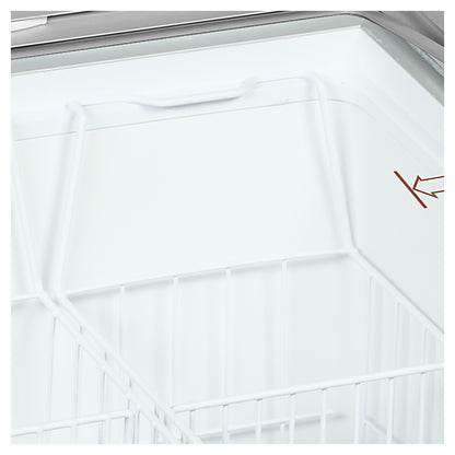 IC401SCEB - Glassfrys - Frysbox med kurvade skjutlock i glas