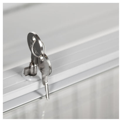 NIC101SCEB - Glassfrys - Elegant frysbox med kurvade skjutlock i glas