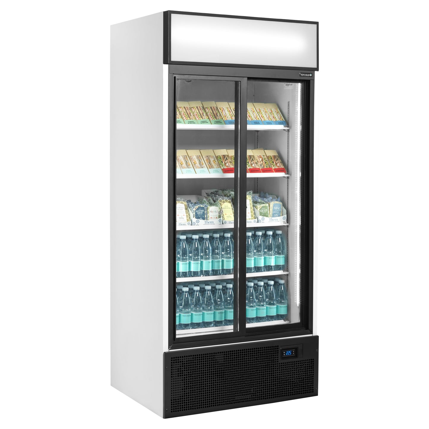 FSC891S - Displaykyl - 2-dörrars displaykyl med skärm