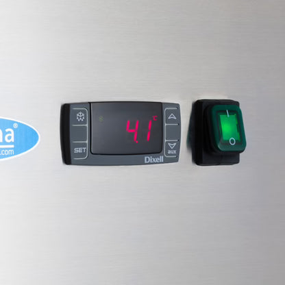 MAXIMA Dubbelkyl 1200L - 6 justerbara hyllor - Rostfritt stål