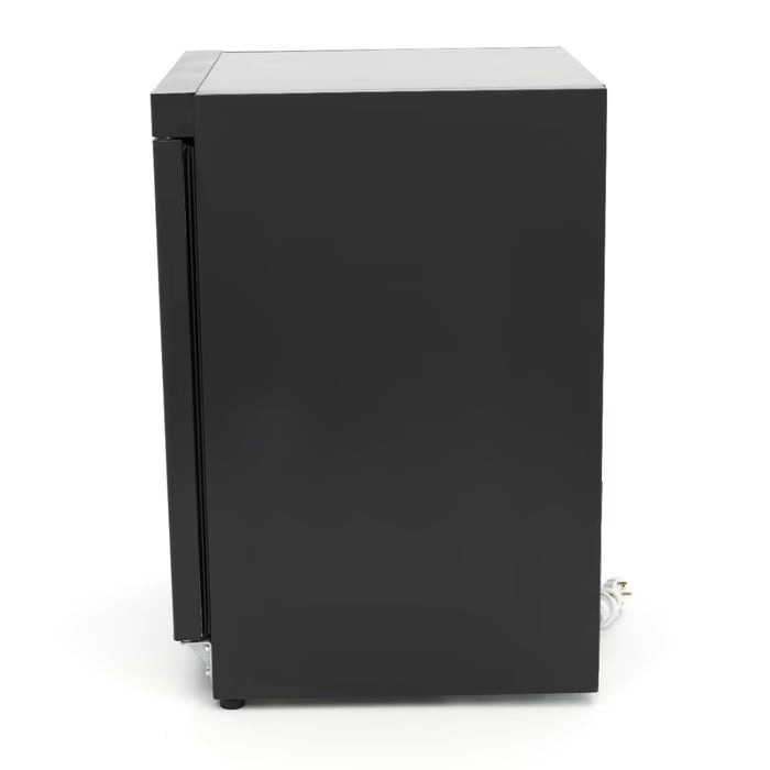 MAXIMA Frys 200L - 2 fasta hyllor - Svart