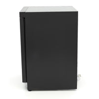 MAXIMA Frys 200L - 2 fasta hyllor - Svart