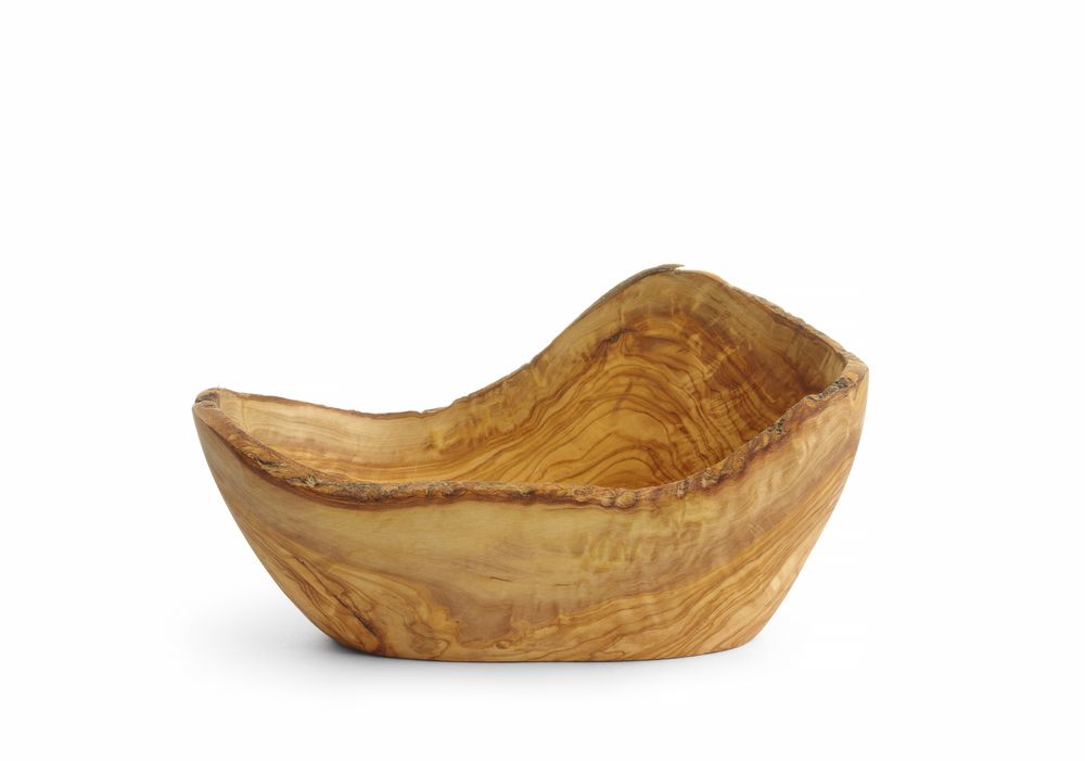 Dekorativ skål i olivträ, HENDI, 300x190x(H)110mm