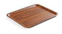 AmerBox Serveringsbricka, rektangulär, halkfri, laminerad, mahogny, 460x360mm