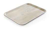 AmerBox Serveringsbricka med melaminlaminat, halkfri, med trädesign, Wood light, 330x430mm
