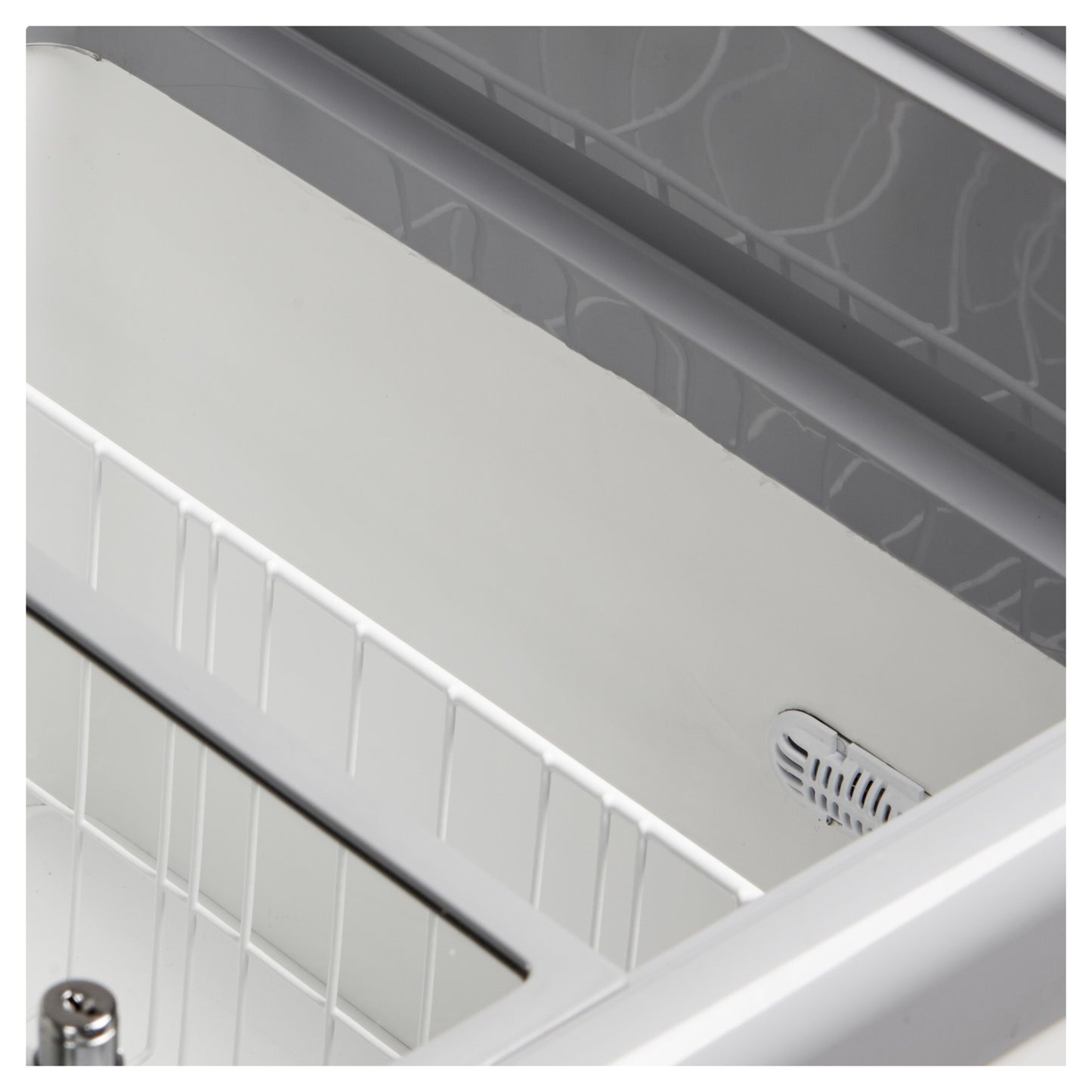 NIC301SC - Glassfrys - Elegant frysbox med platta skjutlock i glas