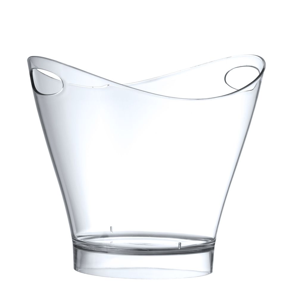 BarUp Vin- och champagnehink, 6L, Transparent, 300x240x(H)260mm, Oval
