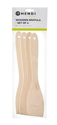 Hendi Träspatel - set om 4, 4 st., 300x55mm