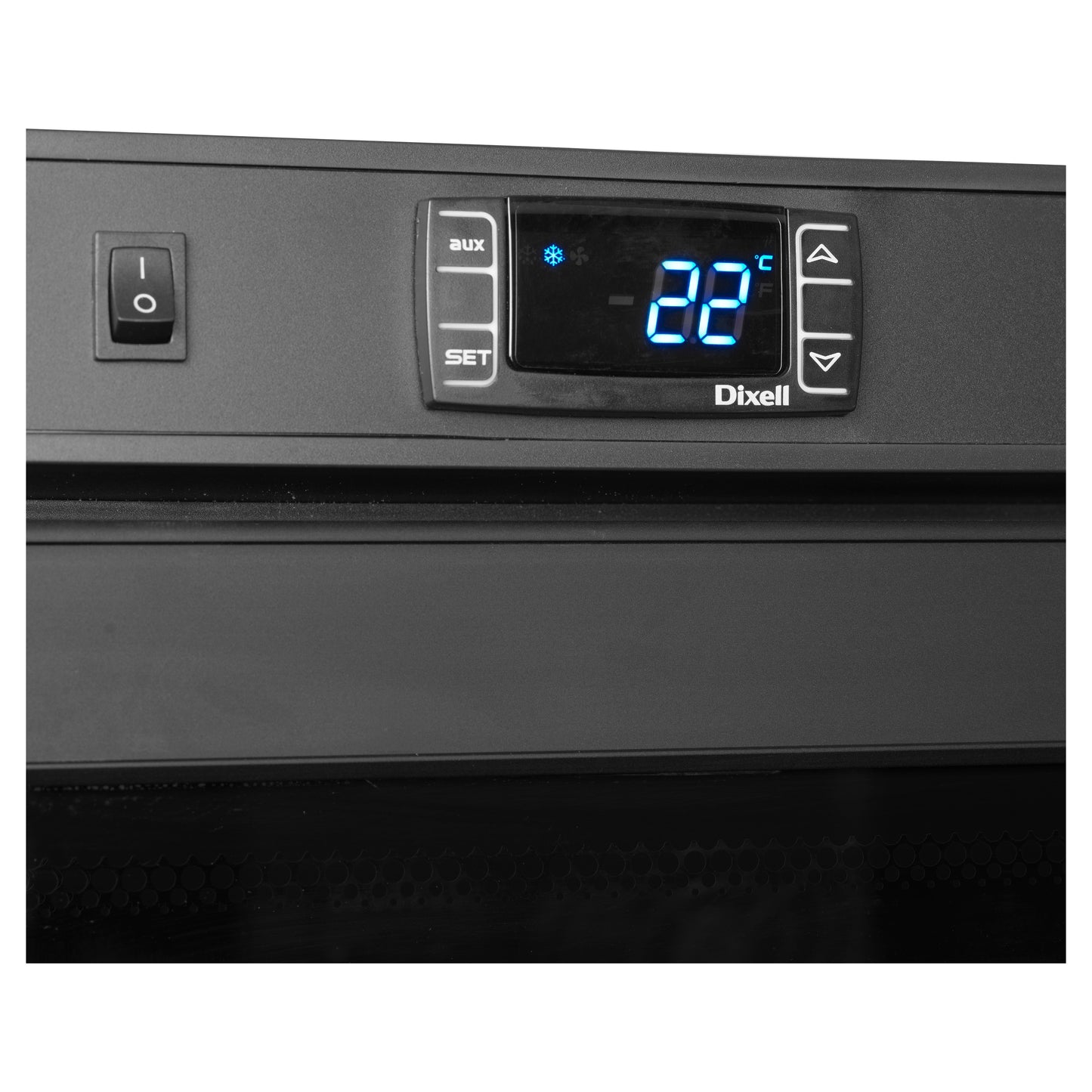 UR600BG - Displaykyl GN2/1 - Svart displaykyl med GN2/1-hyllor