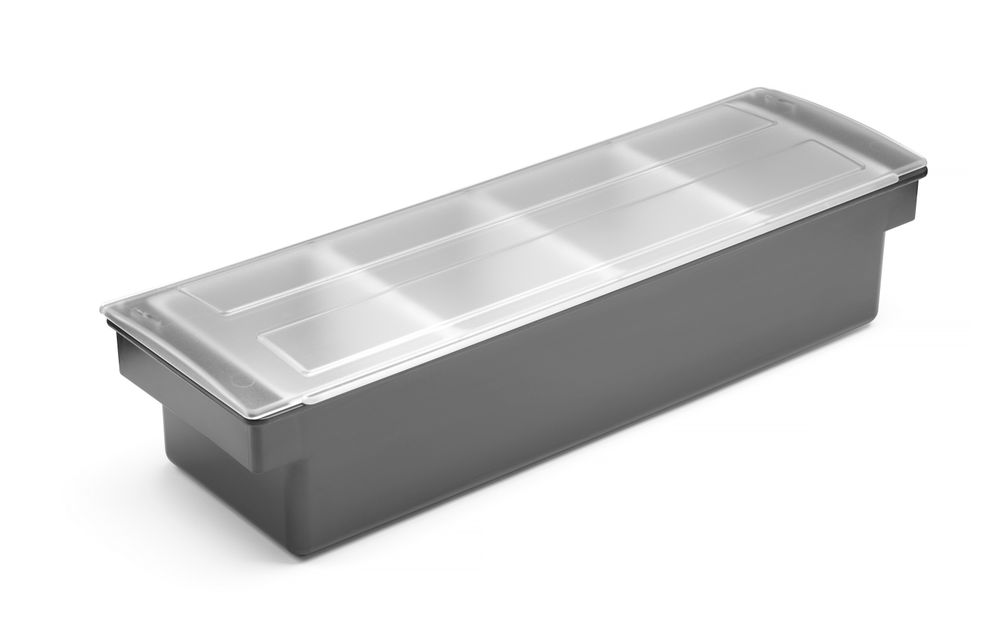 BarUp Kryddhållare - 4 behållare, 480x150x(H)100mm