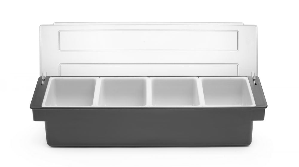 Kryddhållare - 4 behållare, BarUp, 480x150x(H)100mm