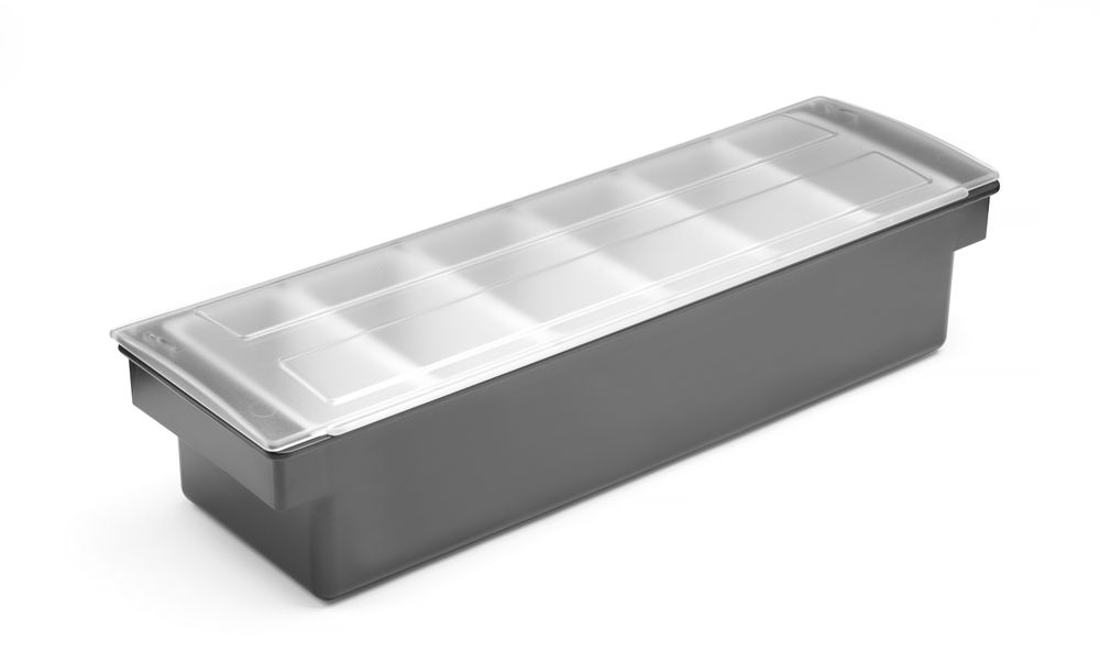 BarUp Kryddhållare - 6 behållare, 480x150x(H)100mm