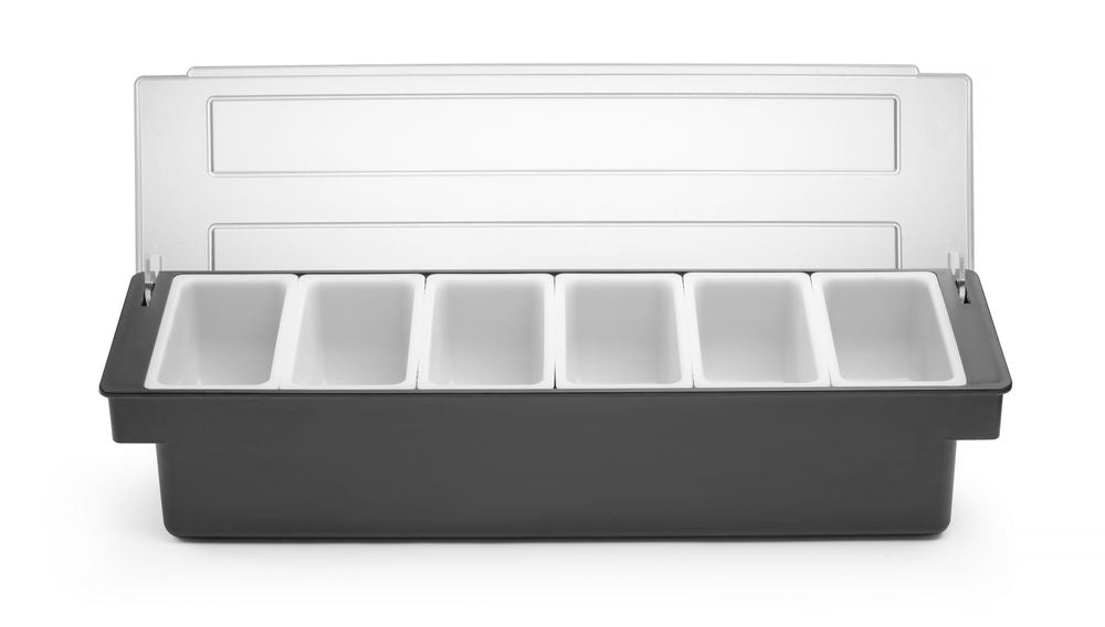 Kryddhållare - 6 behållare, BarUp, 480x150x(H)100mm