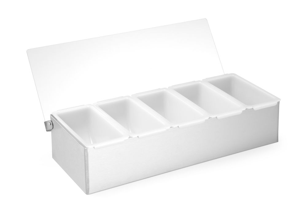Kryddhållare - 5 behållare, BarUp, 5 behållare, 375x140x(H)90mm