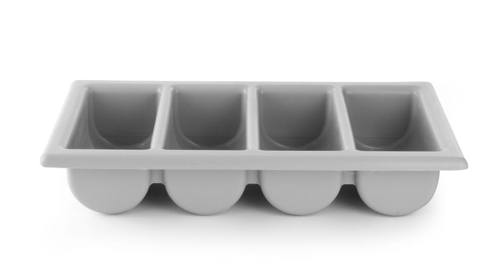 Bestickbricka, HENDI, Ljusgrå, 530x325x(H)100mm