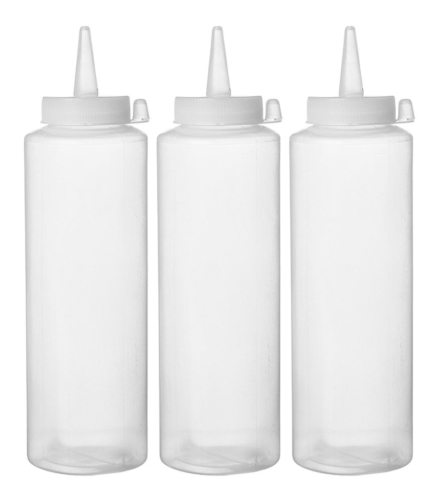 Dispenserflaskset - 3 st, HENDI, 0,35L, Transparent, 3 st., ⌀55x(H)205mm