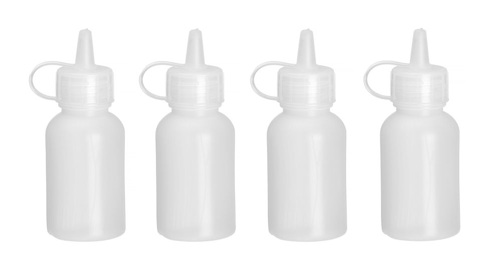 Minisåsdispenser - set med 4 st., HENDI, 0,03L, Transparent, ⌀30x(H)85mm