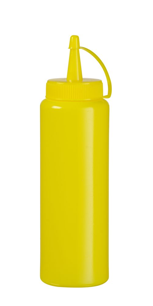 Dispenserflaskor, HENDI, 0,7L, Gul, Ø70x(H)240mm