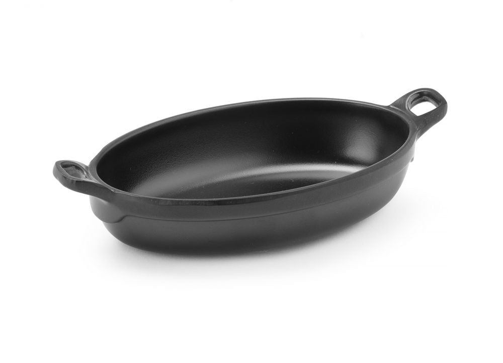 Hendi Mini oval panna Little Chef, Svart, 155x80x(H)37mm