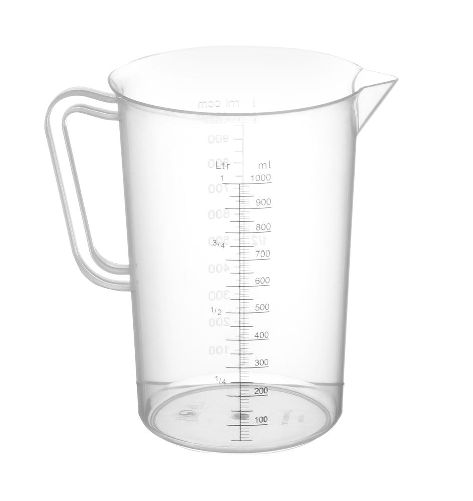 Mätkanna av polypropen, HENDI, 1 l, ⌀110 x (H) 170 mm