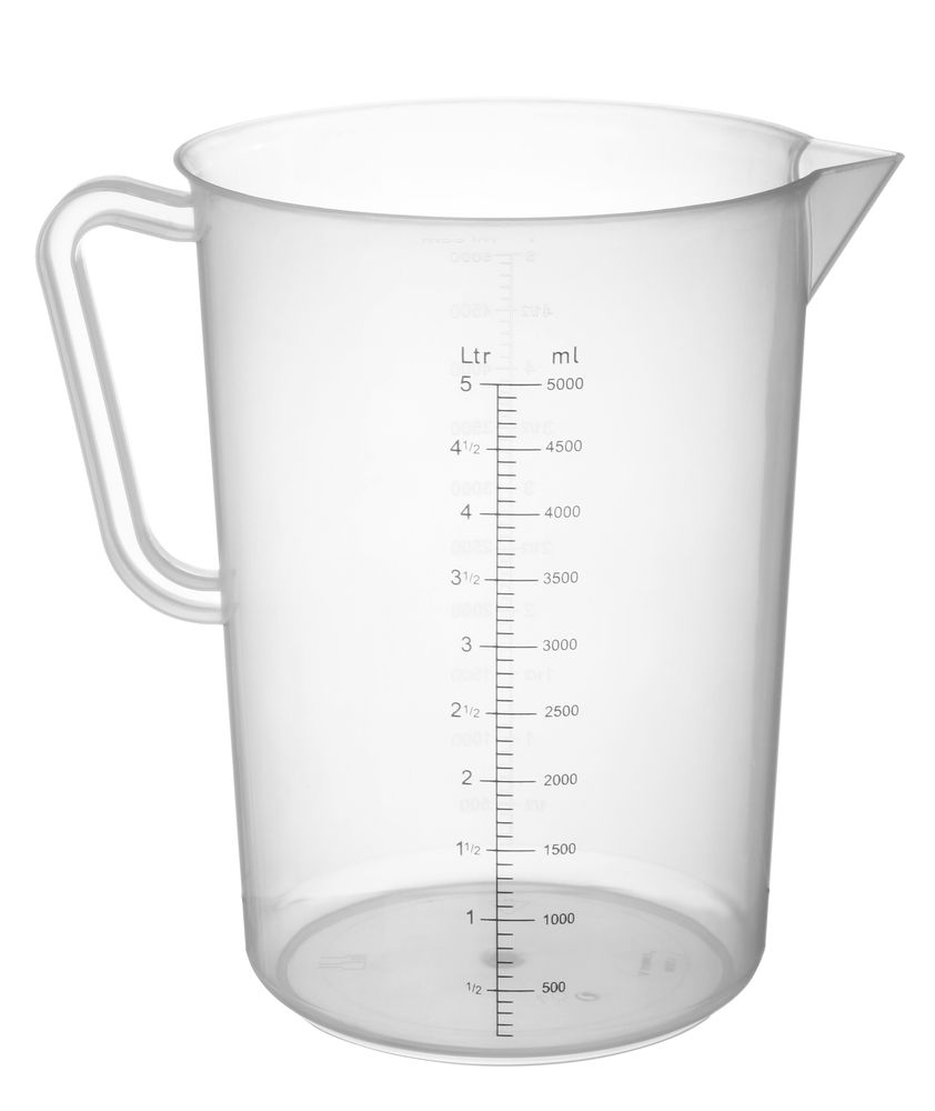 Mätkanna av polypropen, HENDI, 5 l, Ø190 x (H) 270 mm