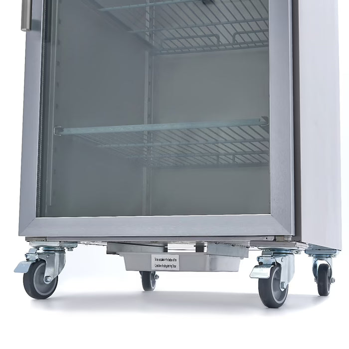 MAXIMA Displaykyl 600L - 3 justerbara hyllor - Rostfritt stål