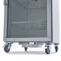 MAXIMA Displaykyl 600L - 3 justerbara hyllor - Rostfritt stål