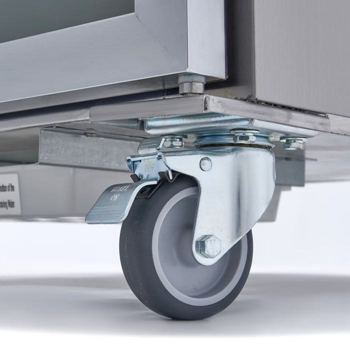 MAXIMA Displaykyl 700L - 3 justerbara hyllor - Rostfritt stål