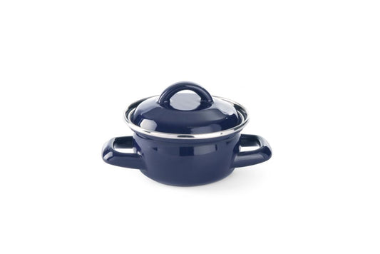 Sopp- och såsgryta - med lock, HENDI, 0,3L, Blå, ⌀115x(H)90mm