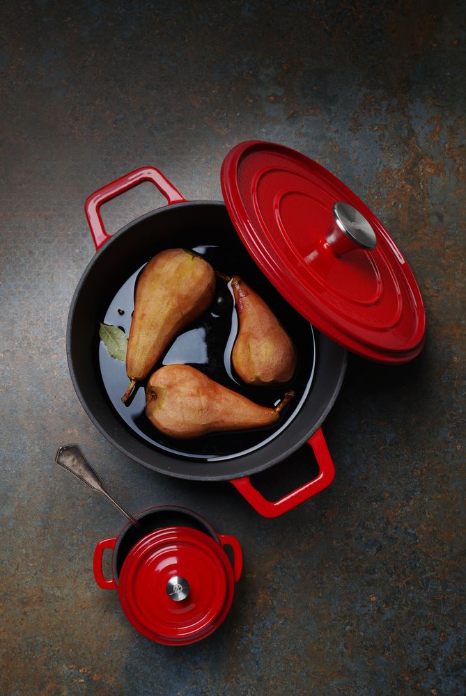 Hendi Gjutjärnsgryta emaljerad, 6,88L, Svart, 405x255x(H)134mm, Oval