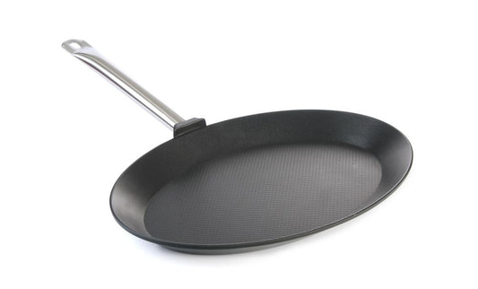 Fiskpanna - oval Titanium Professional, HENDI, 400x275x(H)35mm
