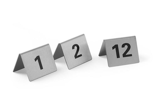 HENDI Bordsställsnummer, Nummer 1-12