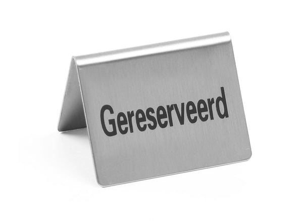 Table sign Reserved
