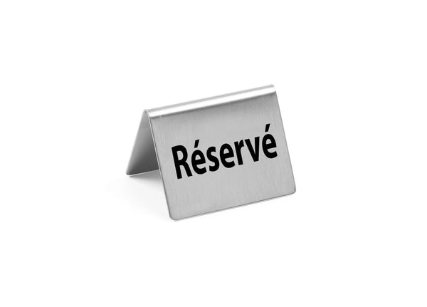 Table sign Reserved