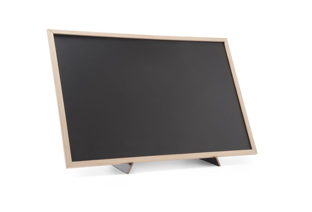Svart tavla med stativ, HENDI, 400x600mm