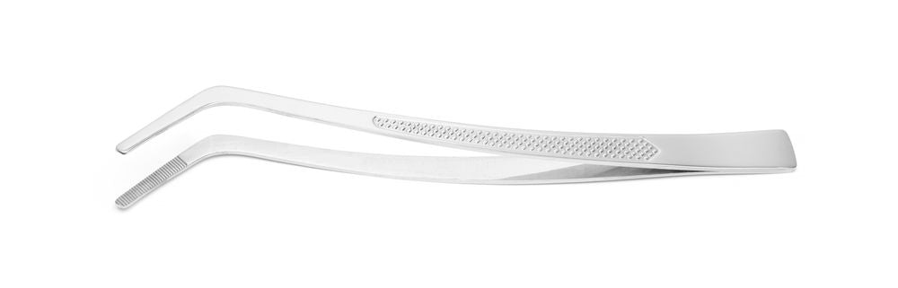 Pincett, böjd, med profilerat handtag, HENDI, (L)240 mm