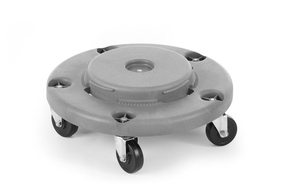Trolley for round waste bin, AmerBox, fits 691038, Light grey, ⌀455x(H)165mm