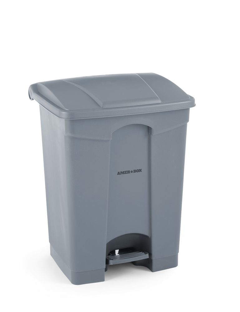 Pedalhink, AmerBox, 68 l, ljusgrå, 490x410x(H)660 mm