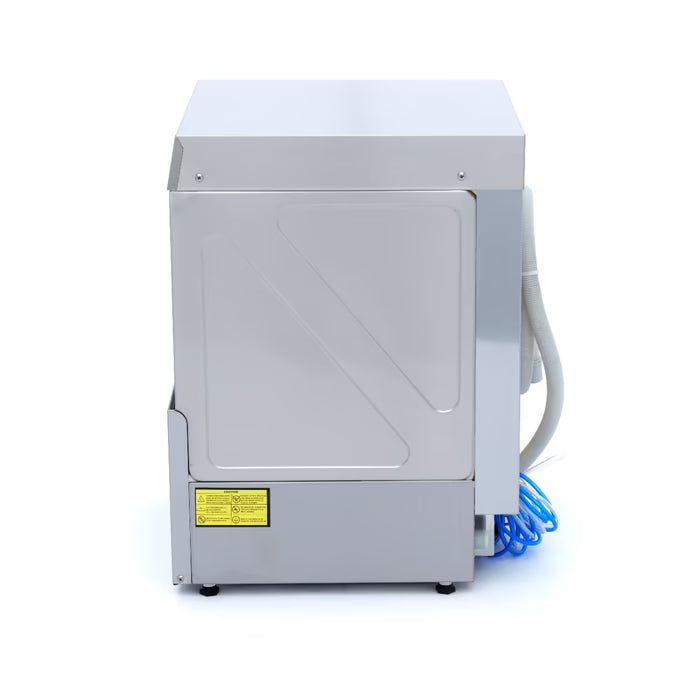 MAXIMA Glasdiskmaskin med avlopp, sköljmedel och tvålpump - 35 x 35cm - Digital display