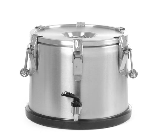 Isolerad bärbar behållare – med kran, HENDI, Profi Line, 15L, ⌀330x(H)280mm