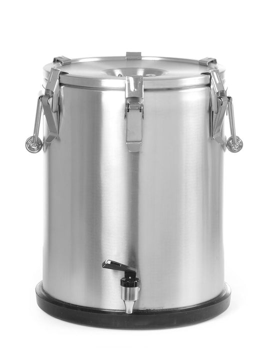 Isolerad bärbar behållare – med kran, HENDI, Profi Line, 25L, ⌀330x(H)430mm