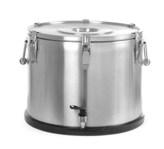 Isolerad bärbar behållare – med kran, HENDI, Profi Line, 50L, ⌀480x(H)380mm