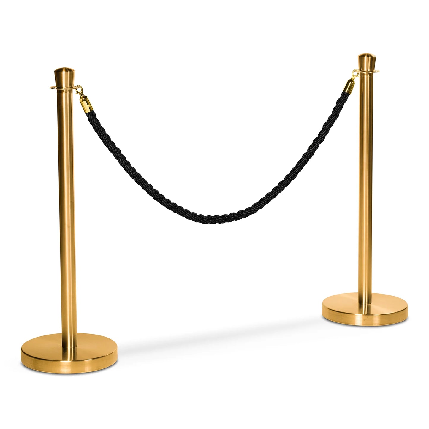 Flätat rep till köstolpe, Svart/guld - 150cm