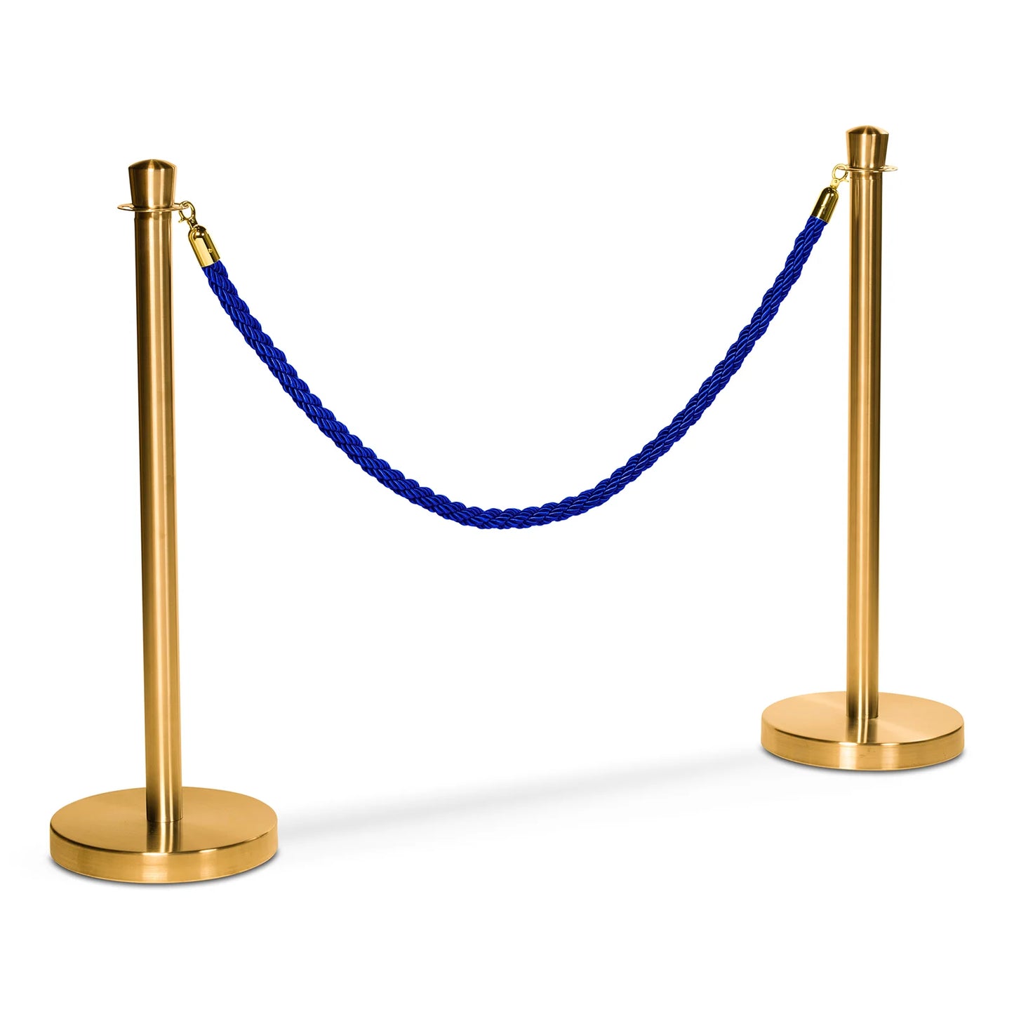 Flätat rep till köstolpe, Blå/guld - 150cm