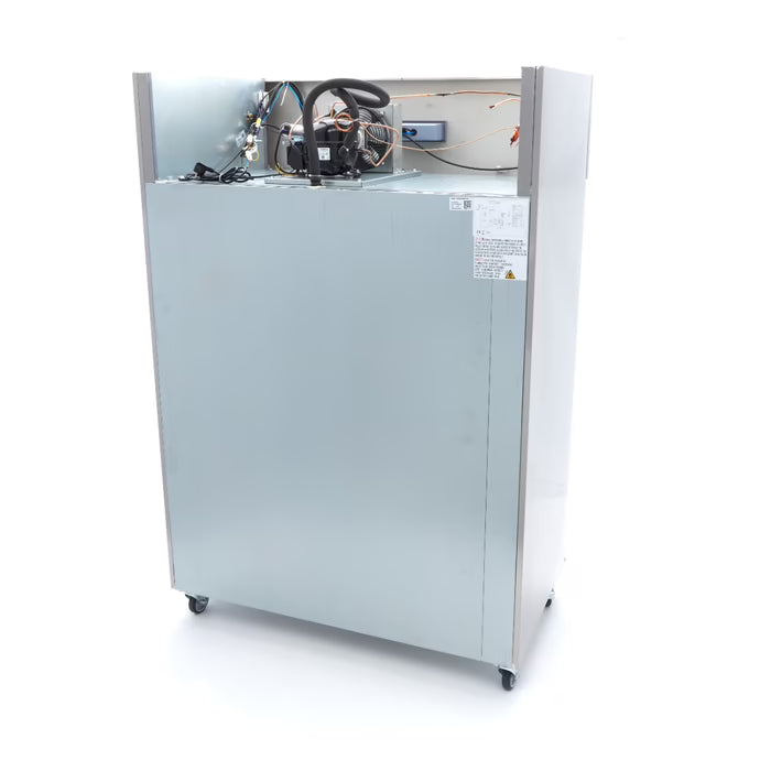 MAXIMA Displaykyl 1200L - 6 justerbara hyllor - Rostfritt stål