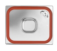 Hendi Lock för GN-behållare med silikonkant, Profi Line, GN 1/2, 265x325mm