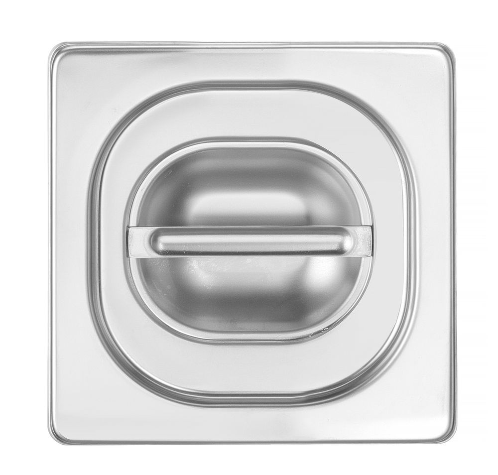 Hendi Lock för GN-behållare med silikonkant, Profi Line, GN 1/6, 176x162mm