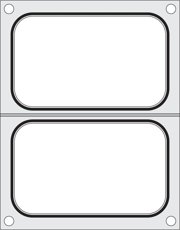 Hendi Trågförslutningsmatris, 2x behållare 178x113 mm