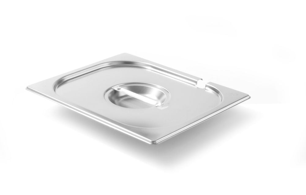 Lock för GN-behållare med slevfördjupning, HENDI, Kitchen Line, GN 1/2, 265x325mm