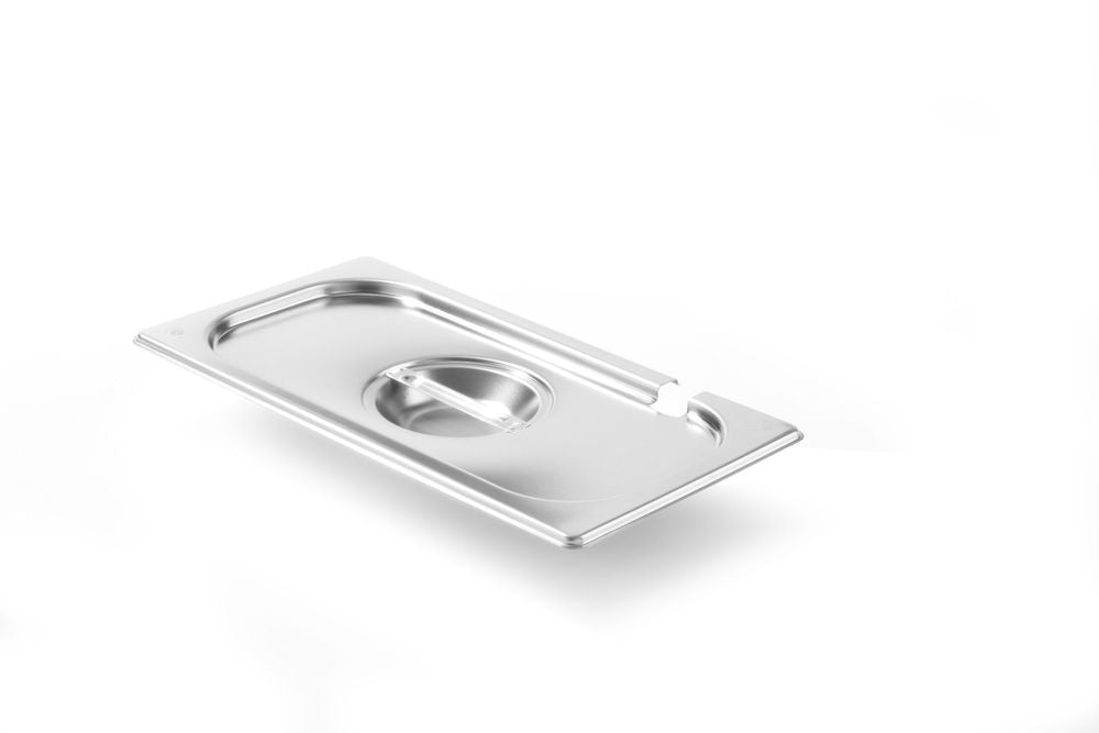 Lock för GN-behållare med slevfördjupning, HENDI, Kitchen Line, GN 1/3, 325x176mm